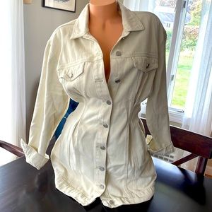 Missguided Cinched waist denim dress